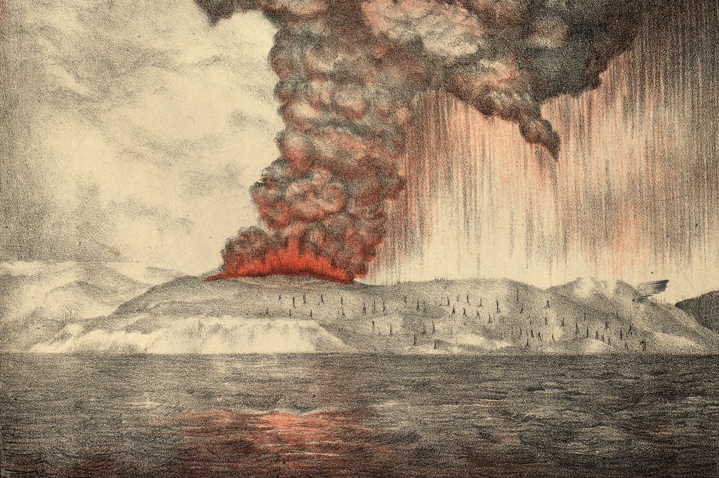 Sejarah Letusan Dahsyat Gunung Krakatau Tahun 1883, Dampaknya Sampai Eropa