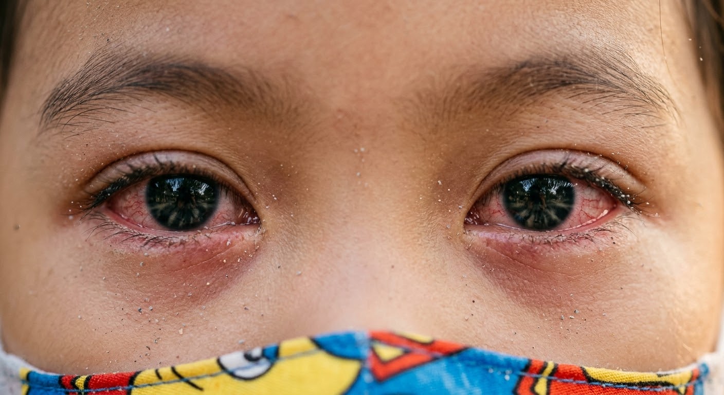 Waspada! Abu Vulkanik Erupsi Anak Krakatau Bisa Rusak Mata dan Kulit Anak