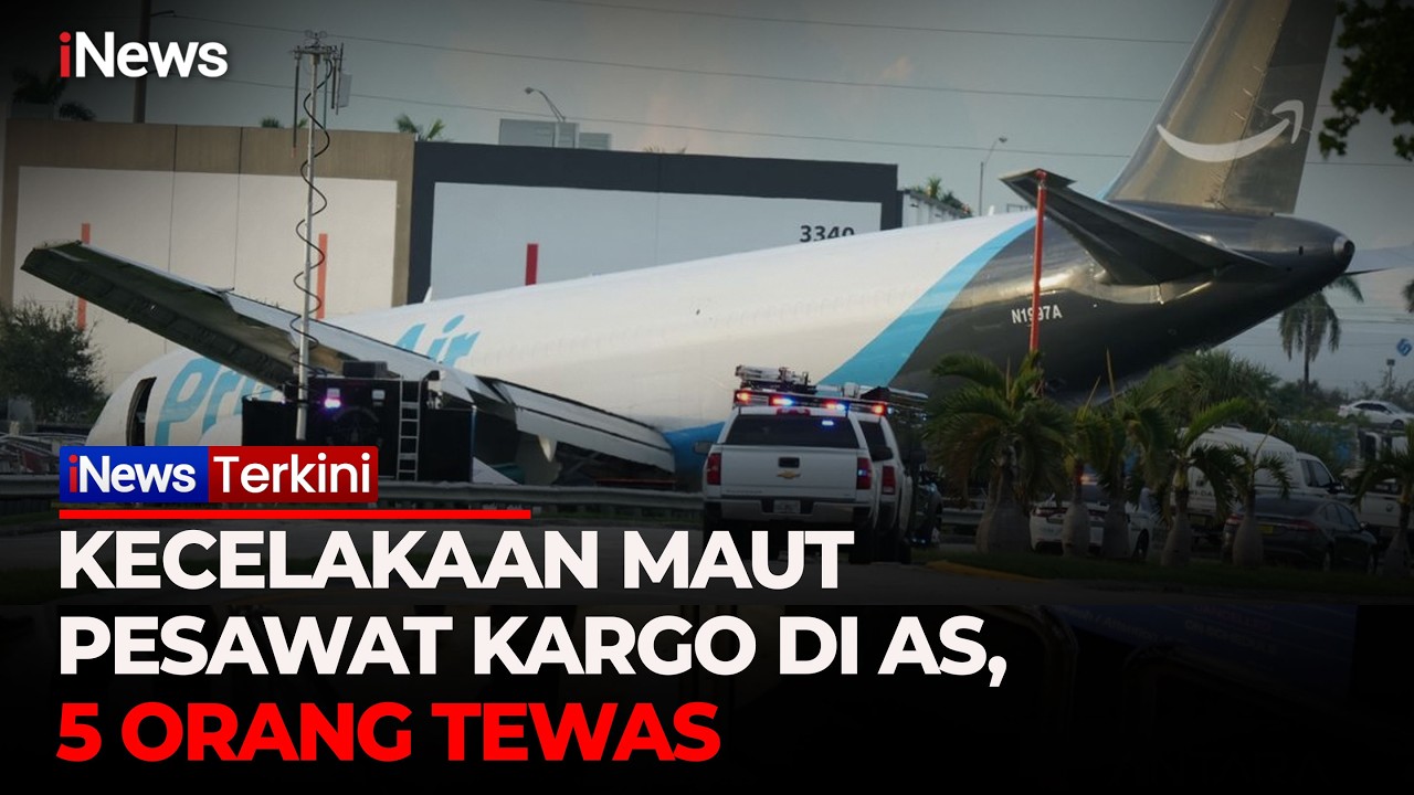 Pesawat Kargo Alami Kecelakaan Saat Mendarat di Bandara Miami, 5 Orang Tewas