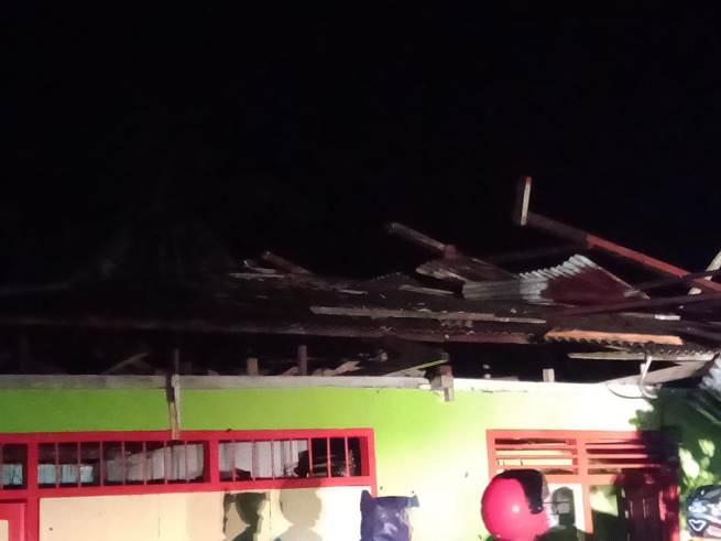 Bencana cuaca ekstrem dan angin kencang dan hujan lebat di Bolsel