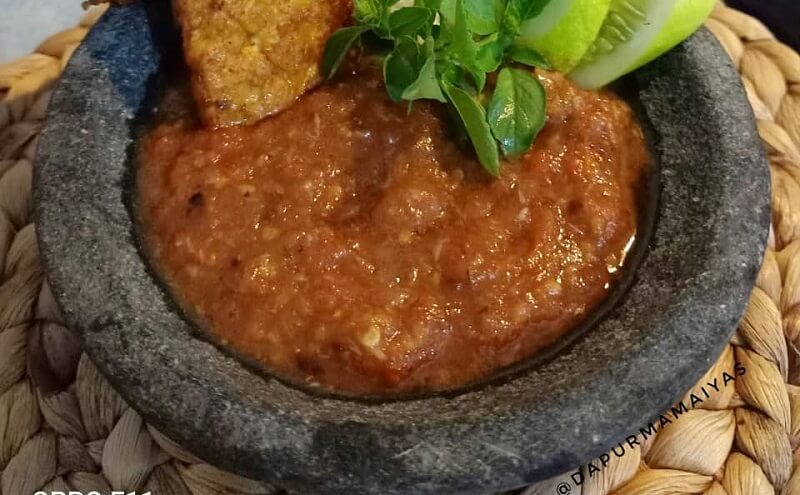 Resep Sambal Lamongan Terasi Bakar (Foto: Instagram IG@dapurmamaiyas)