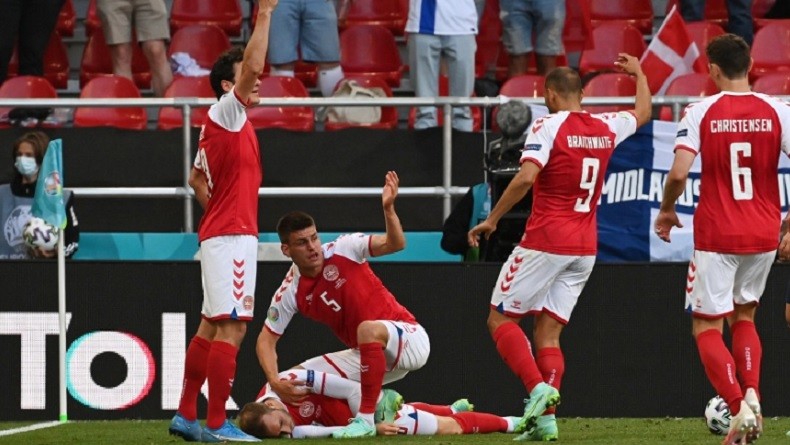 Kondisi penggawa Timnas Denmark Christian Eriksen dipastikan sudah tak kritis. Kabar baik itu disampaikan sang agen, Martin Schoots. (Foto: Reuters)
