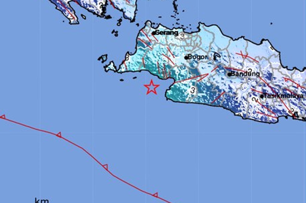 Update Gempa M 5,1 Guncang Bayah Banten, Terasa hingga Sukabumi