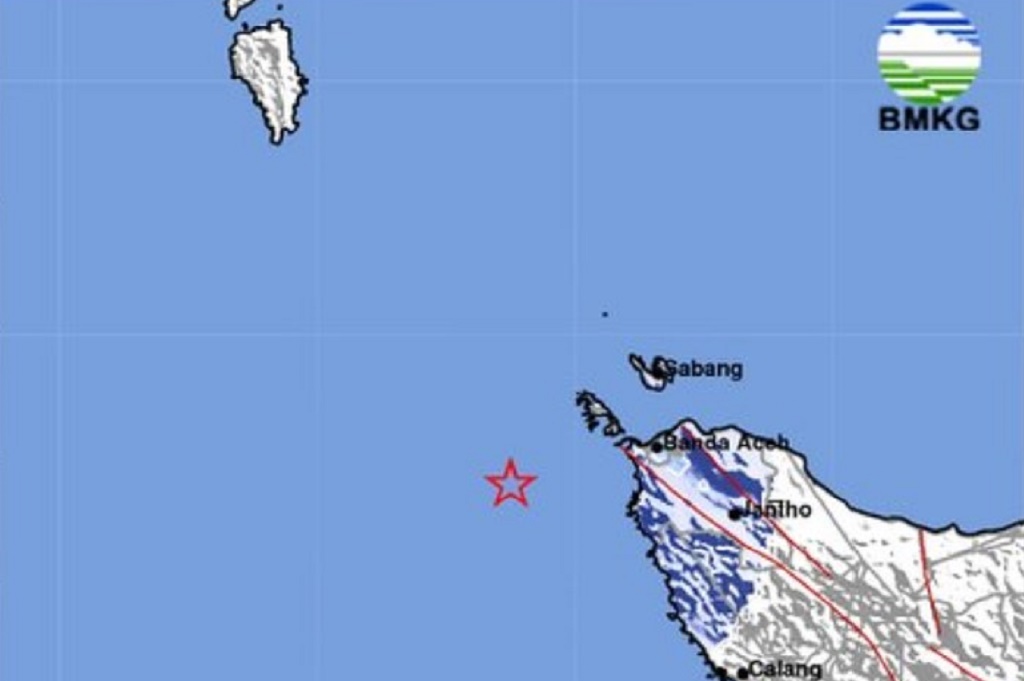Gempa Terkini M 4,5 Guncang Sabang, Getaran Dirasakan hingga Banda Aceh 