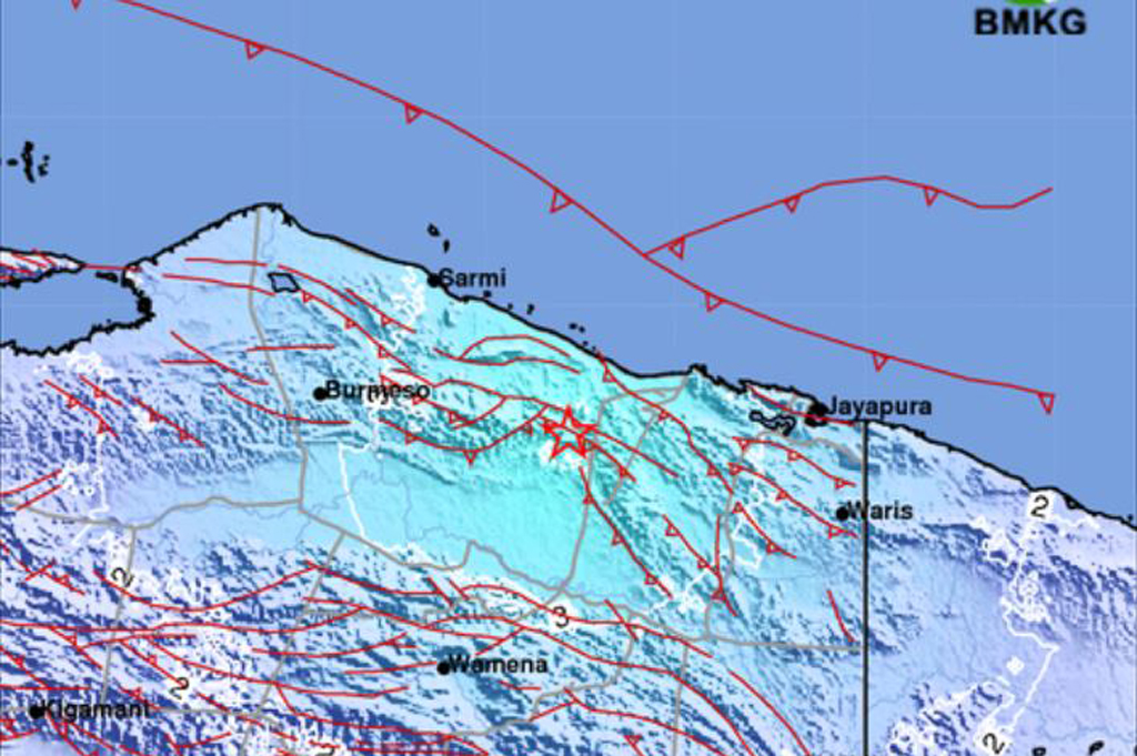 Gempa Terkini Guncang Sentani Papua, Getaran Terasa hingga Jayapura