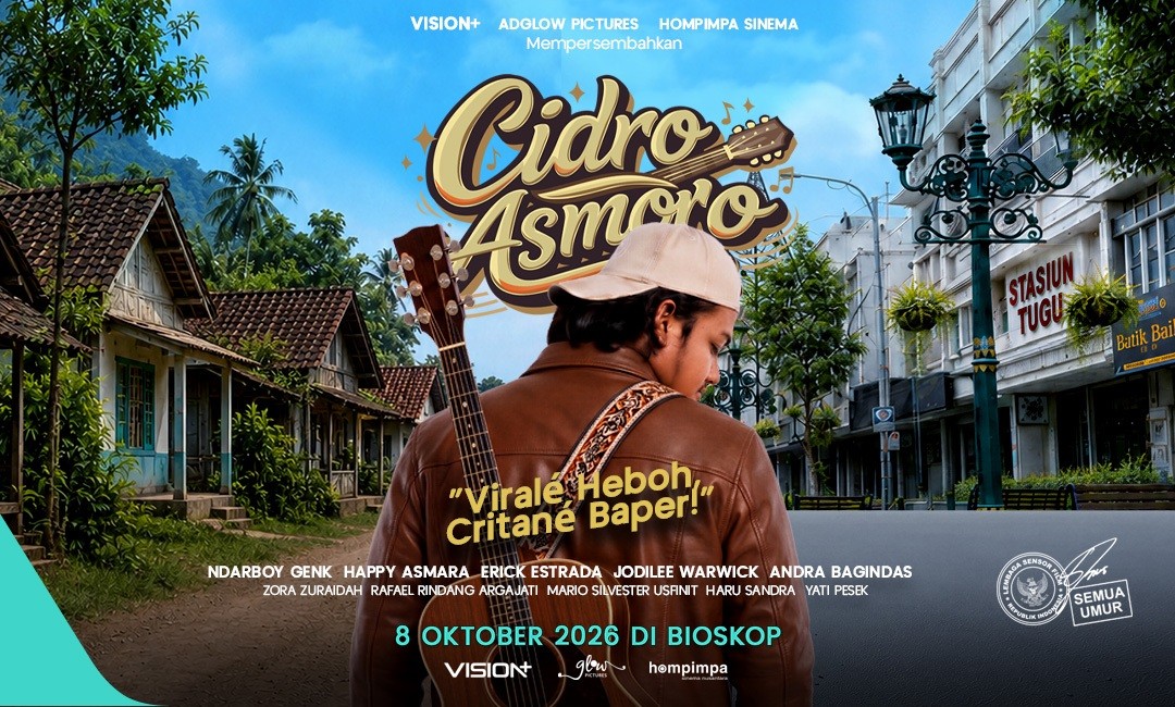Film Cidro Asmoro Segera Hadir di Bioskop, Ndarboy Lanjutkan Perjalanan dari Lagu hingga Layar Lebar
