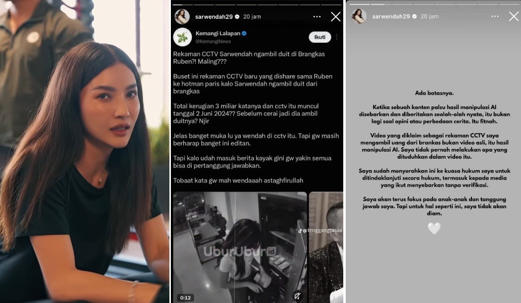 Sarwendah Ngamuk Dituduh Ambil Uang Ruben Onsu Rp3 Miliar di Brankas: Itu Hasil Manipulasi AI!