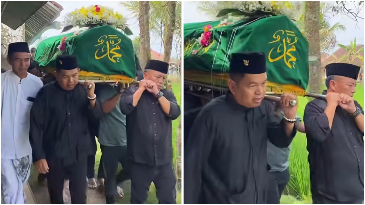 Dedi Mulyadi Makamkan Jenazah Kanaya Whu di Tasikmalaya, Ini Fotonya!