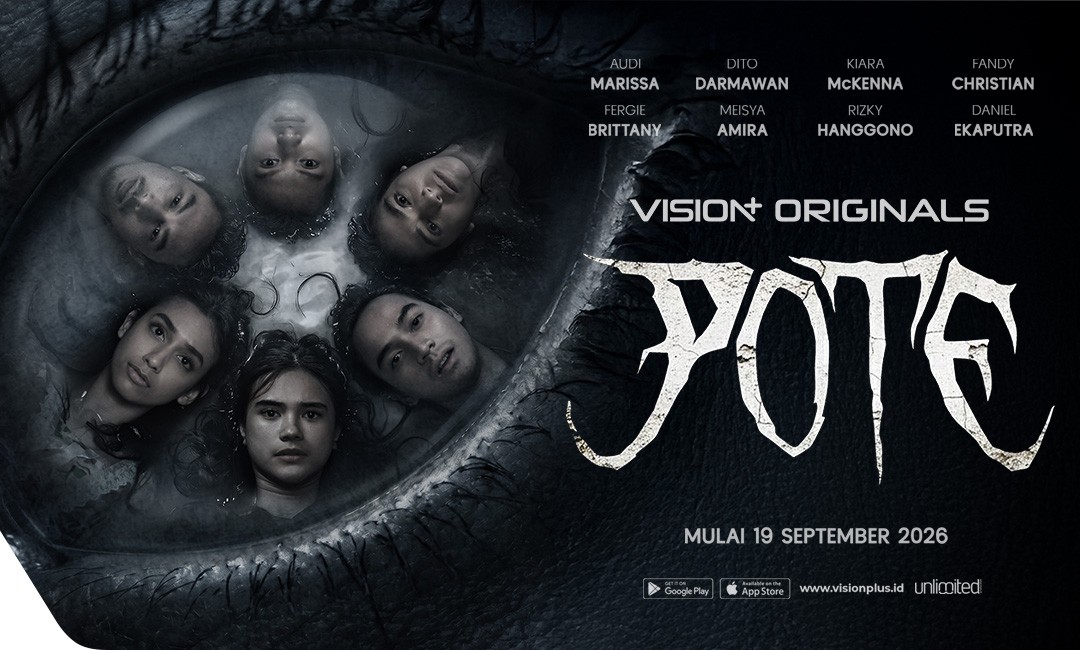 VISION+ Rilis Official Poster POTE, Hadirkan Teror Misterius dan Pesan Jangan Lihat