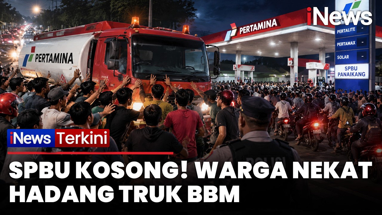 BBM Langka di Takalar, Ratusan Pengendara Nekat Hadang Truk Tangki Pertamina