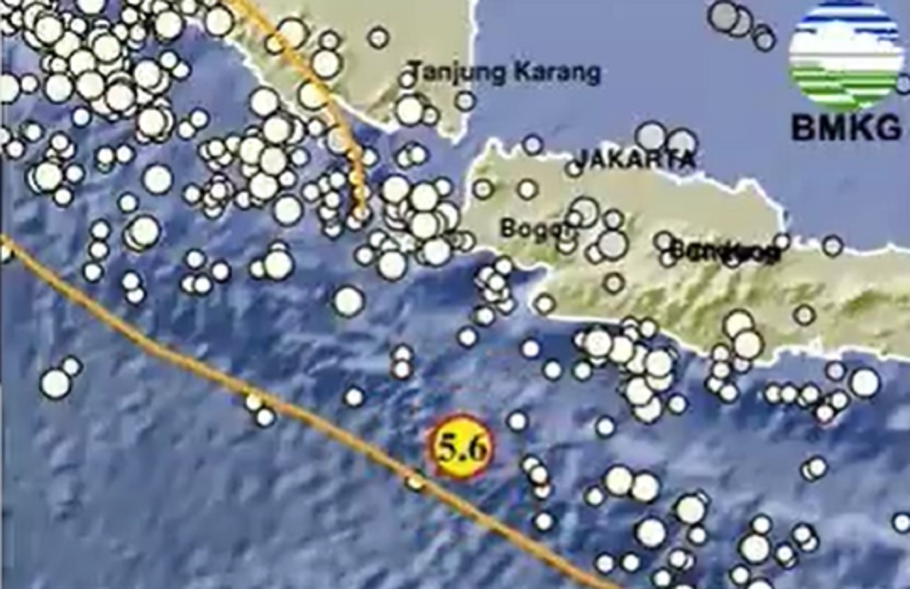 Gempa Terkini M 5,6 Guncang Bayah Banten, Tidak Berpotensi Tsunami