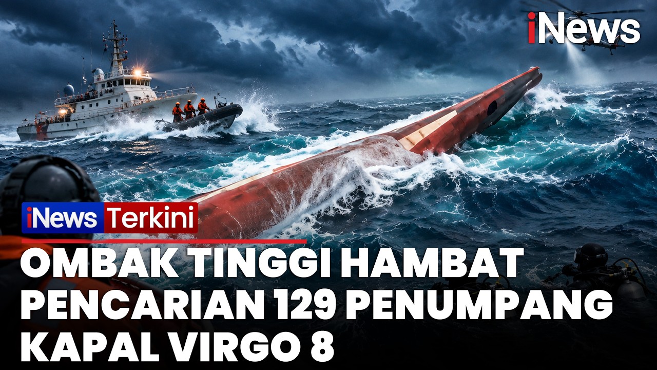 Gelombang Laut Jawa Tembus 3 Meter, Basarnas Kesulitan Cari Korban KM Virgo Transport 8