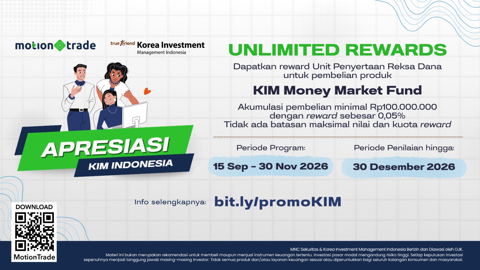 MNC Sekuritas dan Korea Investment Management Beri Unlimited Rewards di Promo Apresiasi KIM Indonesia MotionTrade
