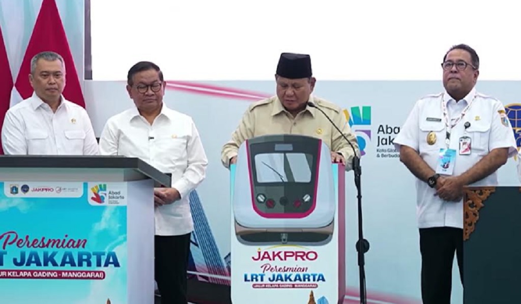 Prabowo Resmikan LRT Jakarta Rute Kelapa Gading-Manggarai, Nilai Investasi Rp12,1 Triliun