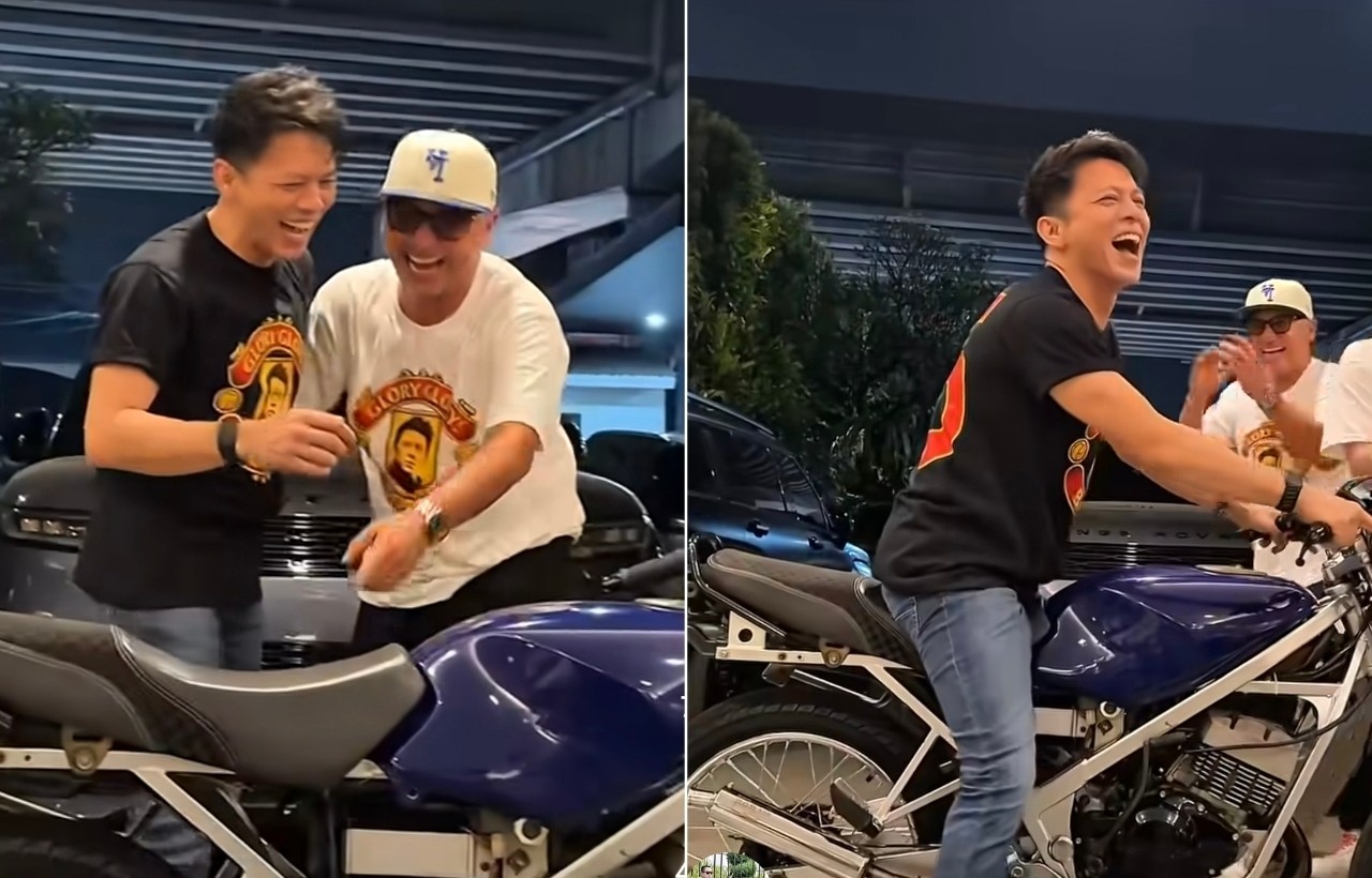 Rayakan Ultah Ke-45, Ariel Noah Dapat Kado Kejutan Motor Pertamanya Suzuki RGR