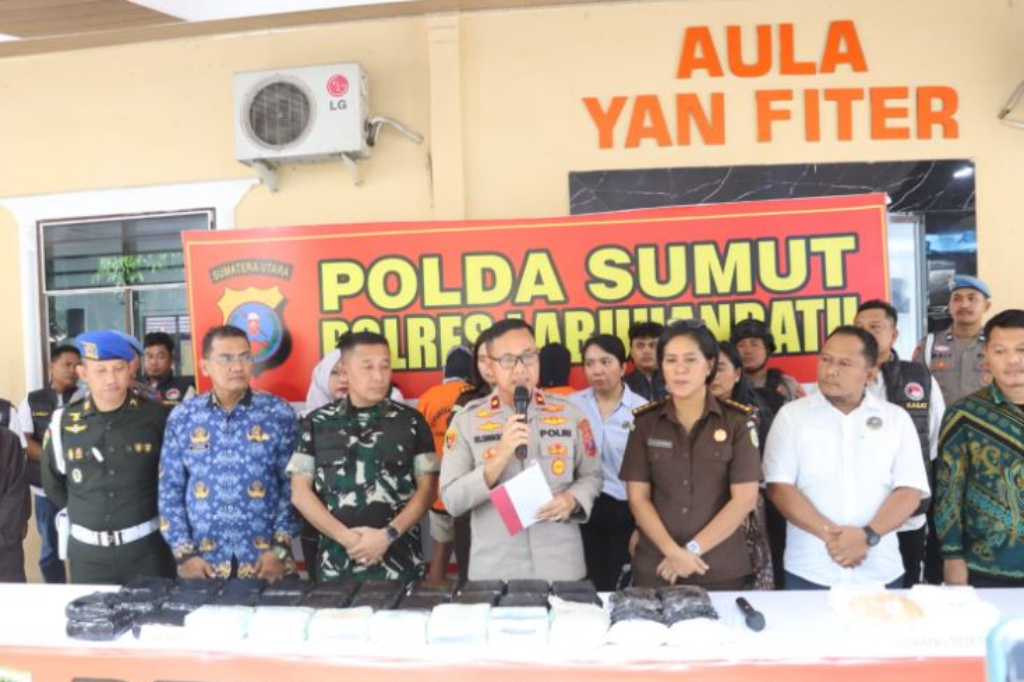 Berantas Peredaran Narkoba, Polres Labuhanbatu Musnahkan Sabu 34 Kg dan Ekstasi 20.000 Butir