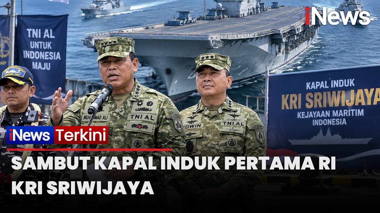 Detik-Detik Kapal Induk Pertama RI Tiba di Jakarta,  24 September Resmi Jadi KRI Sriwijaya