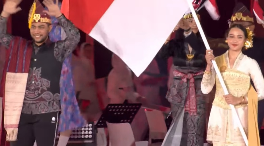 Opening Ceremony Asian Games 2026: Kontingen Indonesia Tampil Elegan Bawa Identitas Budaya Nusantara