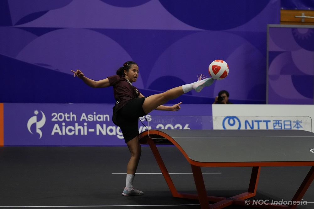 Indonesia Pastikan Medali di Teqball Asian Games 2026, Sumaya Siap Tempur di Final