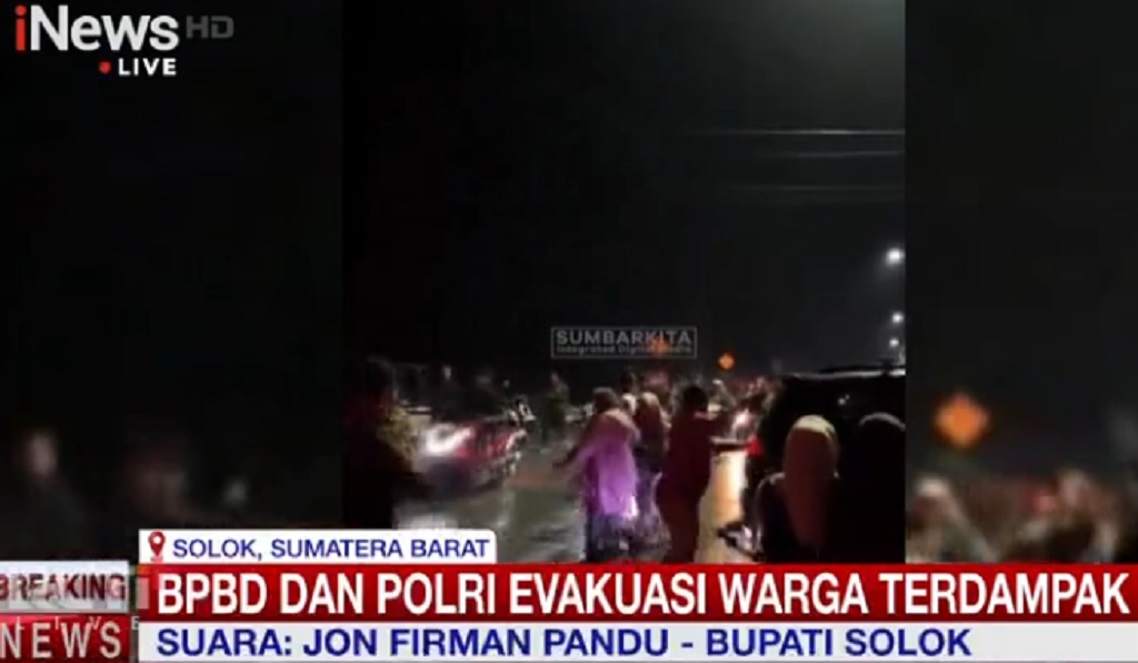 Banjir Bandang Terjang Arosuka Solok, Warga Dievakuasi