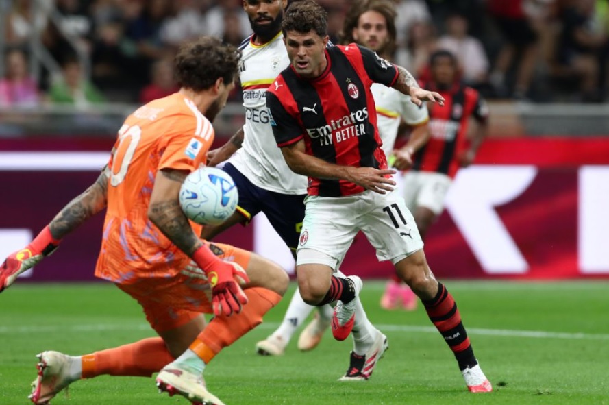Christian Pulisic Comeback, AC Milan Hancurkan Lecce di San Siro