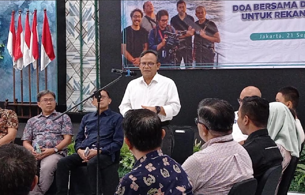 Dewan Pers Gelar Doa Bersama untuk Jurnalis iNews dan 4 Wartawan yang Hilang di Selat Sunda