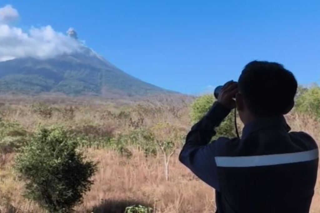 Gunung Ili Lewotolok Erupsi Siang Ini, Abu Vulkanik Tebal Membubung Setinggi 800 Meter