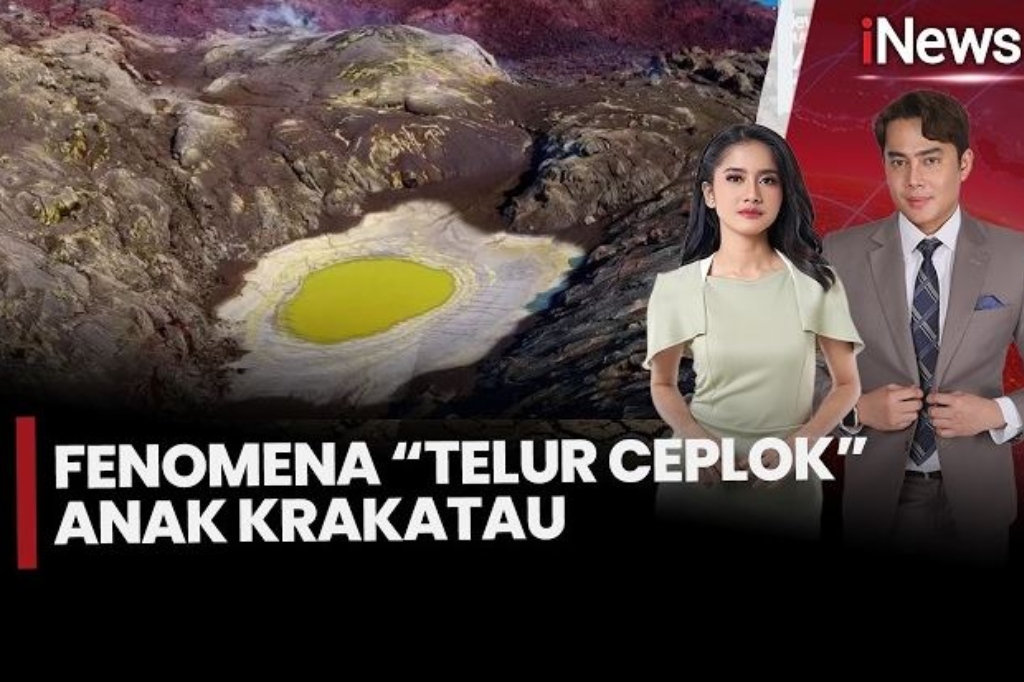 Kawah Gunung Anak Krakatau Berubah usai Erupsi, Muncul Fenomena Mirip Telur Ceplok