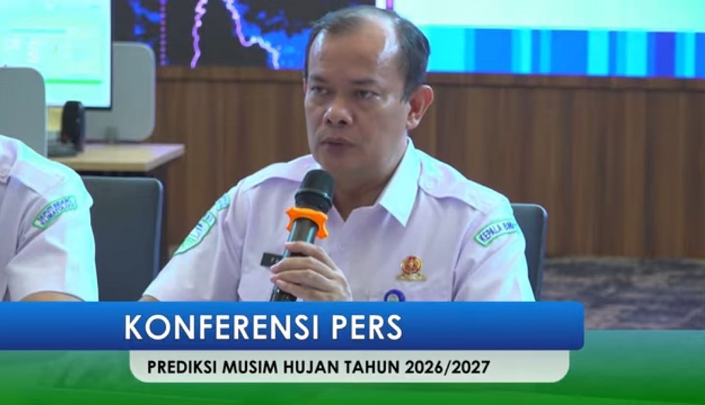 BMKG Prediksi Musim Hujan Mulai November 2026, Durasi Diperkirakan Lebih Pendek
