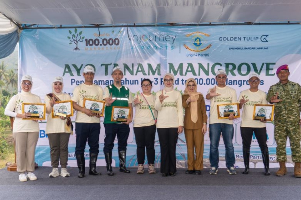 Diinisiasi oleh Golden Tulip Springhill Lampung, Road to 100.000 Mangroves Memasuki Tahun Ketiga dengan 75.000 Mangrove Tertanam