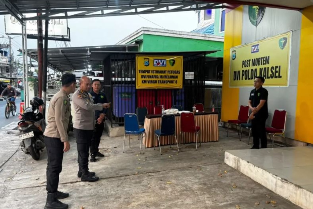 Tim DVI Polda Kalsel Terima 30 Jenazah Korban KM Virgo, 14 Sudah Teridentifikasi 
