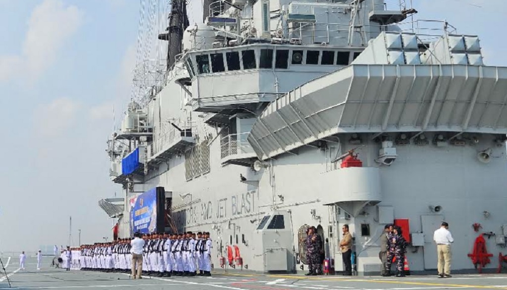 KRI Sriwijaya Resmi Jadi Kapal Induk Pertama Indonesia 