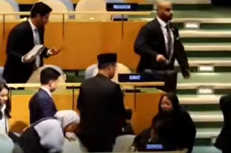 Momen Delegasi RI Walk out saat PM Israel Netanyahu Pidato di Sidang Umum PBB