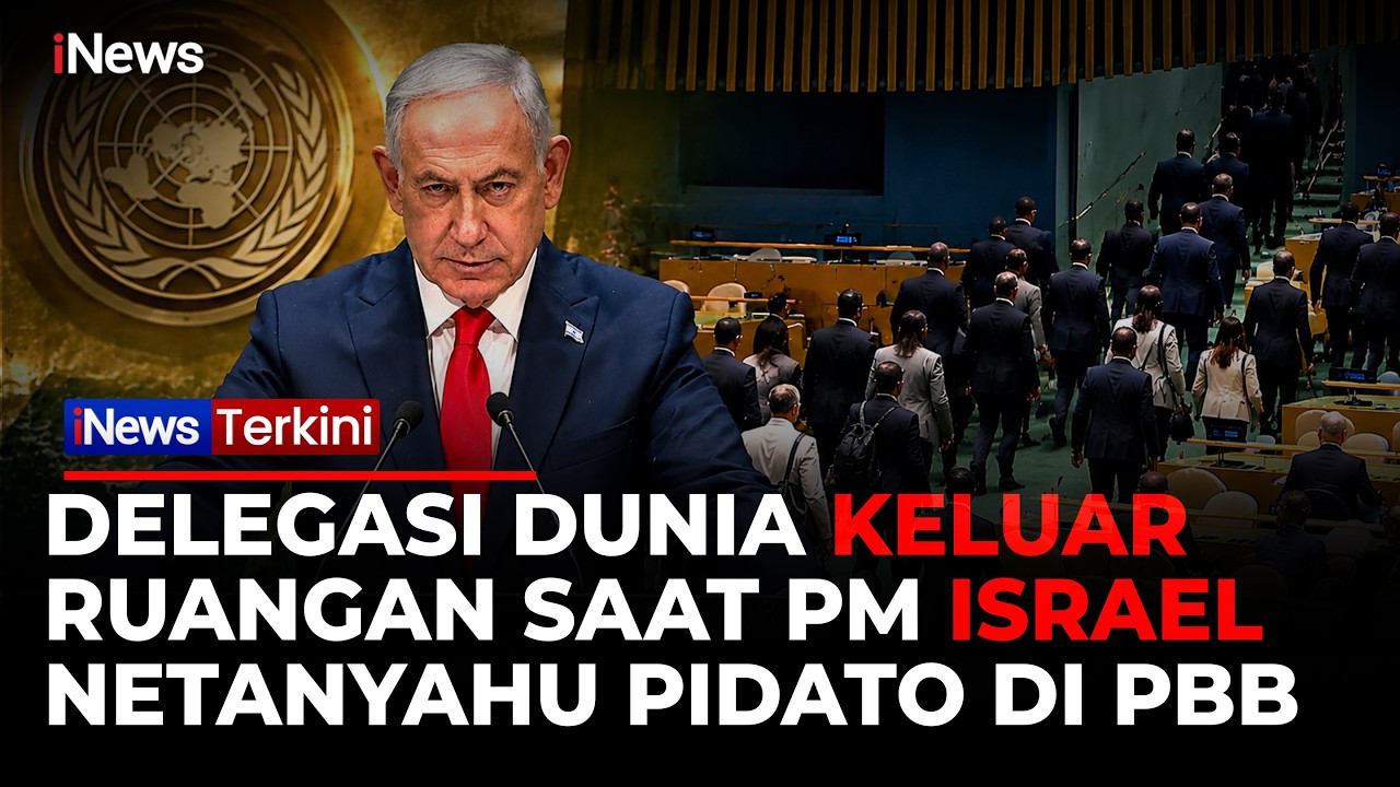 Geger! Delegasi Indonesia dan Sejumlah Negara Walk Out Saat Netanyahu Berpidato di PBB