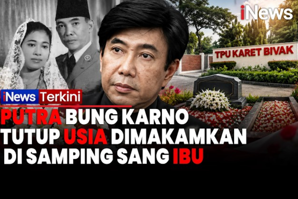 Guruh Sukarnoputra Putra Bung Karno Tutup Usia, Dimakamkan di Samping Sang Ibu