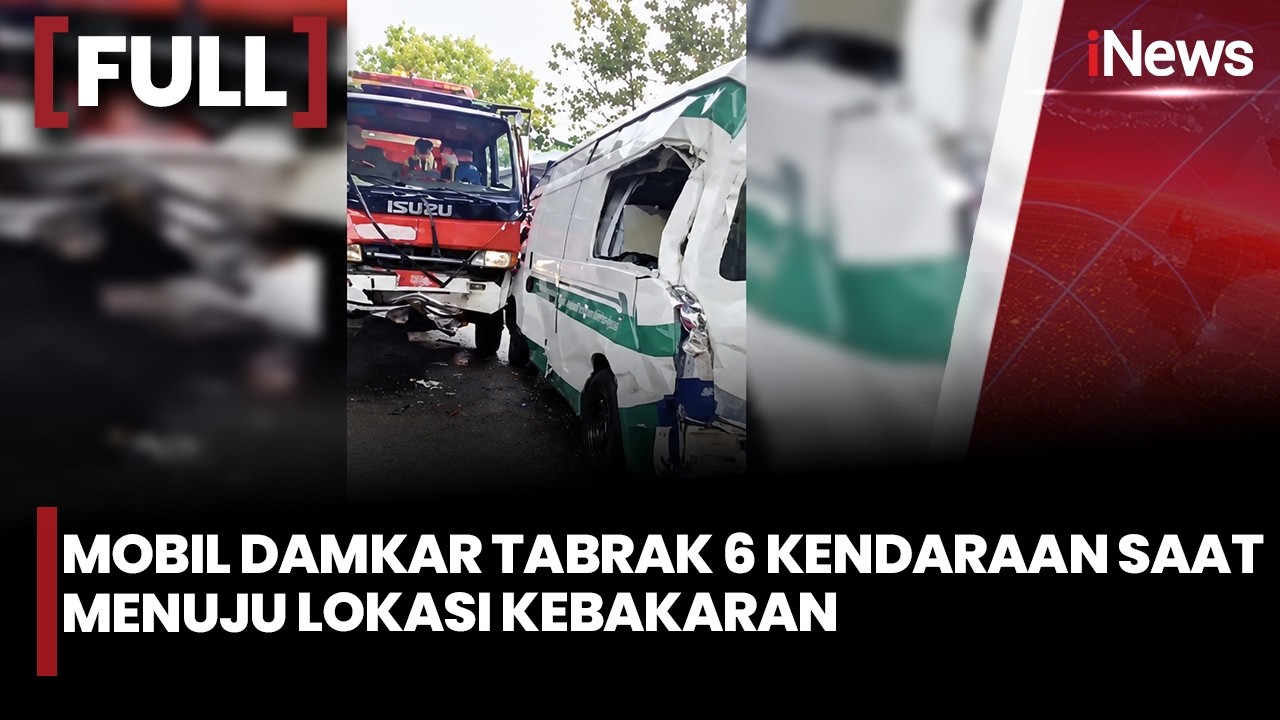 Kecelakaan Beruntun di Cakung: Mobil Damkar Tabrak TransJakarta, Ambulans, hingga Minibus