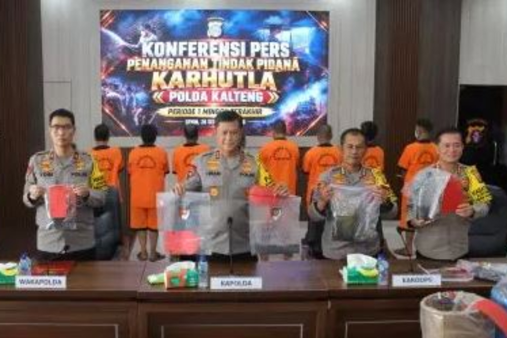 Polda Kalteng Tangkap 8 Tersangka Karhutla Termasuk PNS, 12 Korporasi Ikut Diselidik