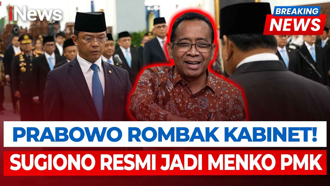 Pratikno Kena Reshuffle, Sugiono Dilantik Jadi Menko PMK