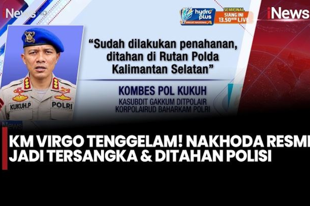 Tragedi KM Virgo Tewaskan 78 Orang dan 57 Hilang, Nakhoda Jadi Tersangka Langsung Ditahan