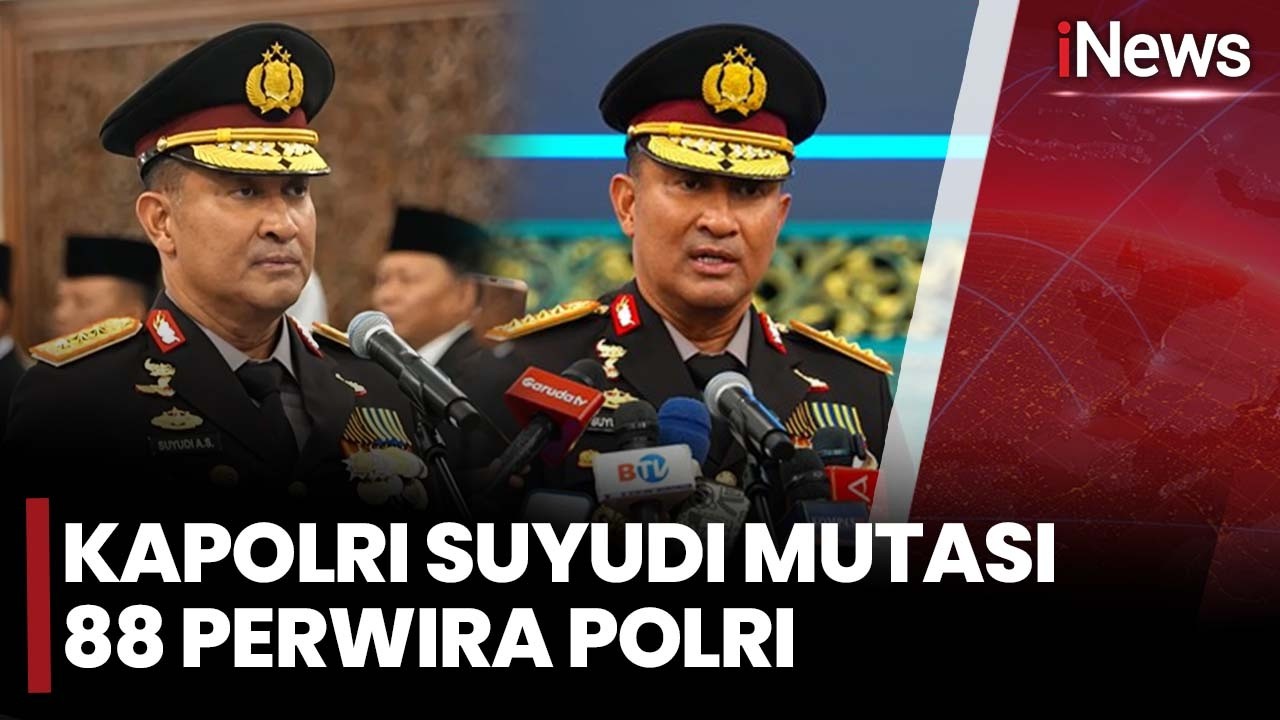 Kapolri Jenderal Suyudi Mutasi 88 Perwira, 70 Personel Promosi Jabatan dan 21 Naik Pangkat