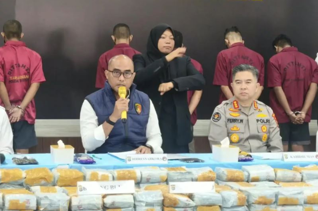 Polda Sumut Gagalkan Penyelundupan Sabu 244 Kg, 9 Tersangka Ditangkap