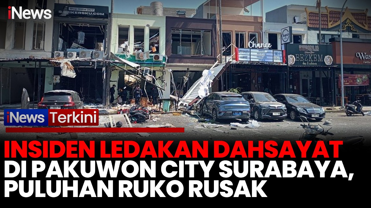 Ledakan Dahsyat Guncang Ruko San Antonio Surabaya, 5 Orang Luka-Luka dan Puluhan Bangunan Terdampak