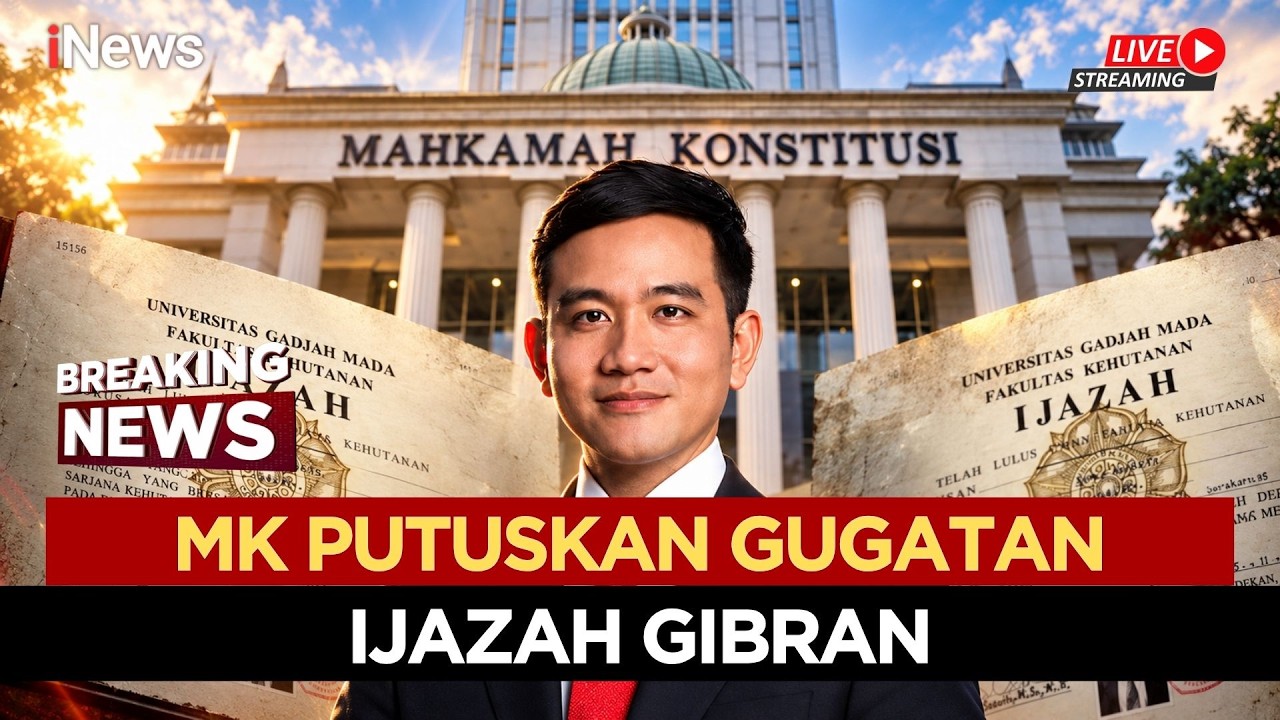 MK Tolak Diskualifikasi Gibran, Hakim Soroti Tak Ada Dokumen Penyetaraan Ijazah SMA