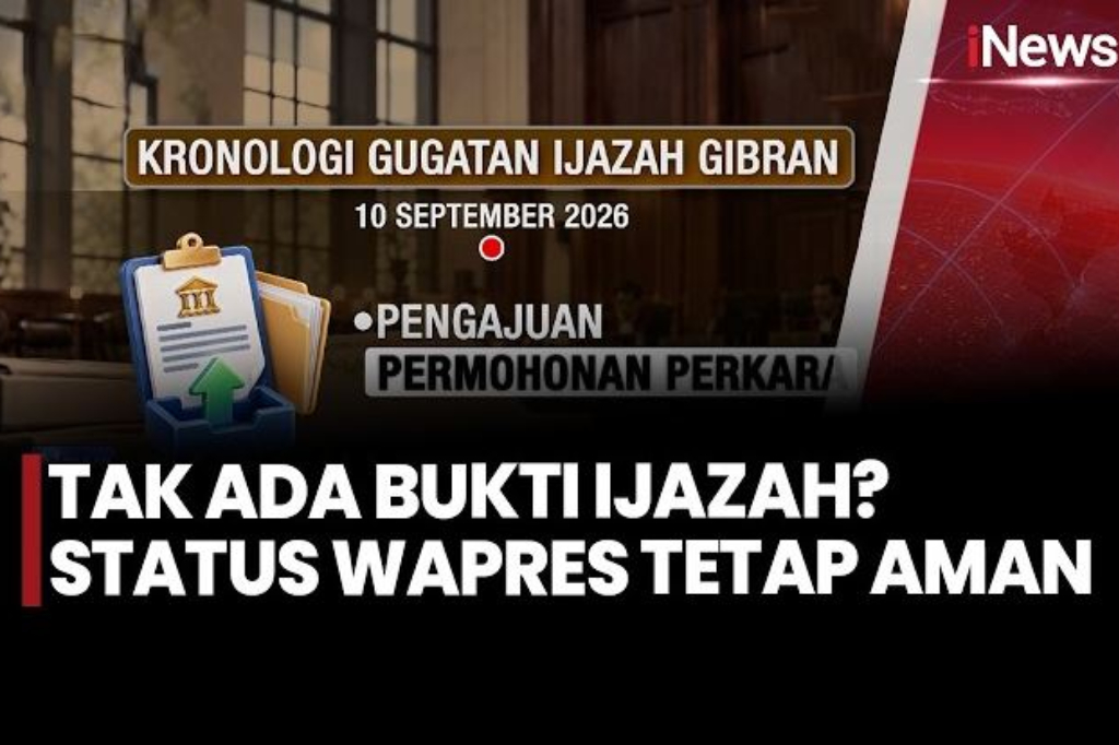 Duduk Perkara Gugatan Ijazah Gibran: MK Putuskan Status Wapres Sah!