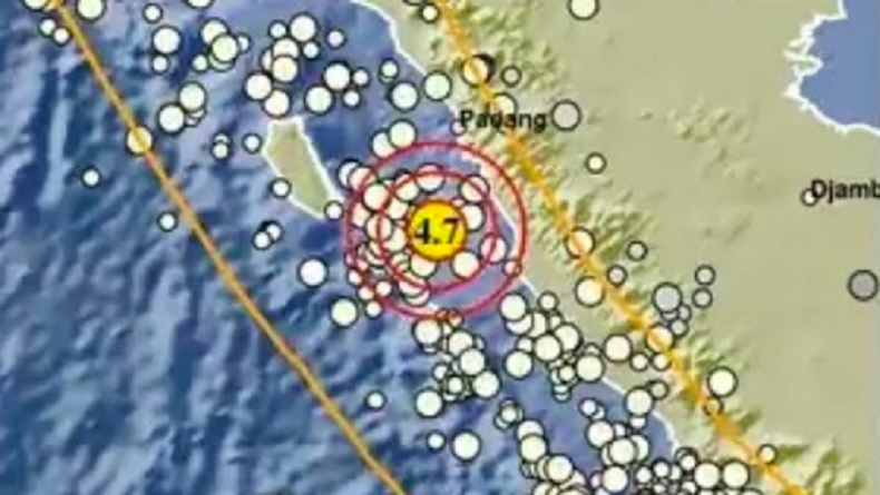 Gempa Bumi Hari Ini Magnitudo 4,7 Guncang Timur Tuapejat Sumbar, Kedalaman 21 Km