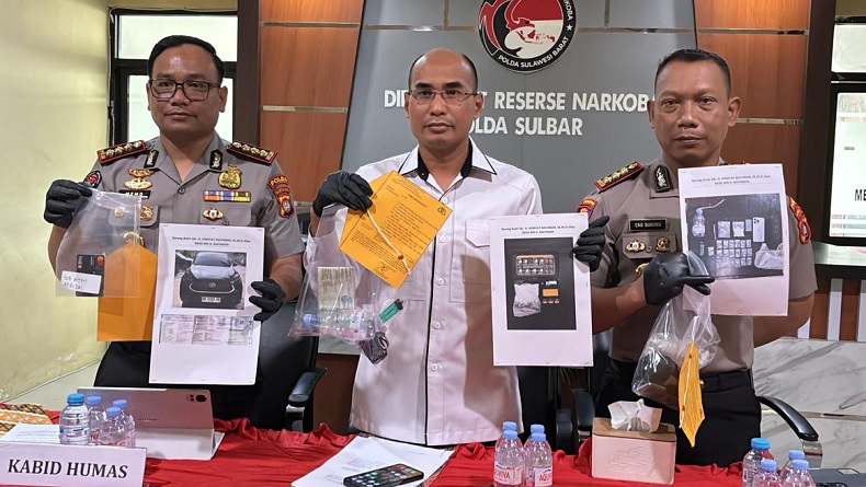 Jaringan Sabu Lintas Kabupaten Terbongkar, Oknum Polisi dan ASN di Sulbar Ditangkap