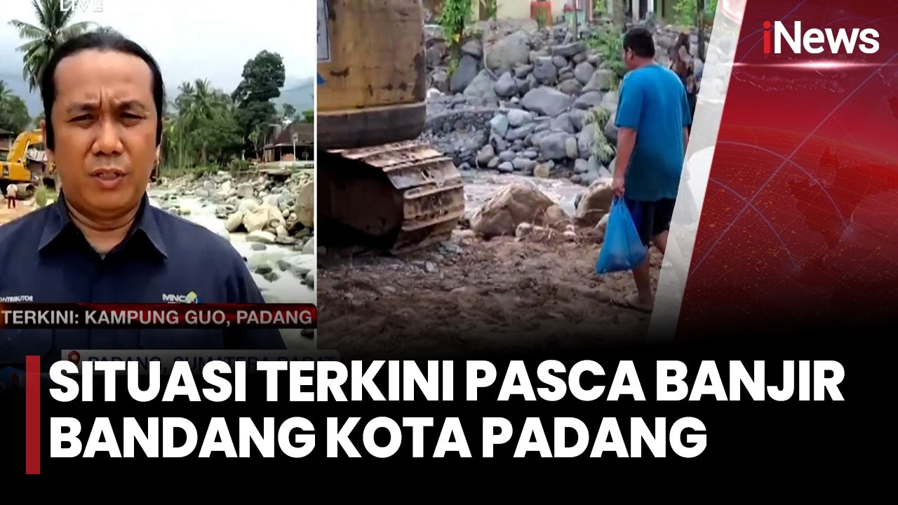 Banjir Bandang Terjang Padang, Akses Jalan Terputus dan Aktivitas Warga Lumpuh