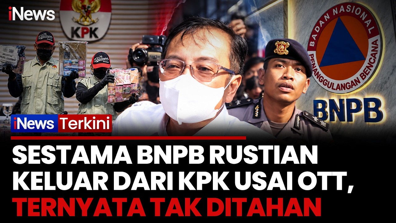 Sestama BNPB Rustian Keluar dari Gedung KPK Usai OTT, Tidak Ditahan Penyidik