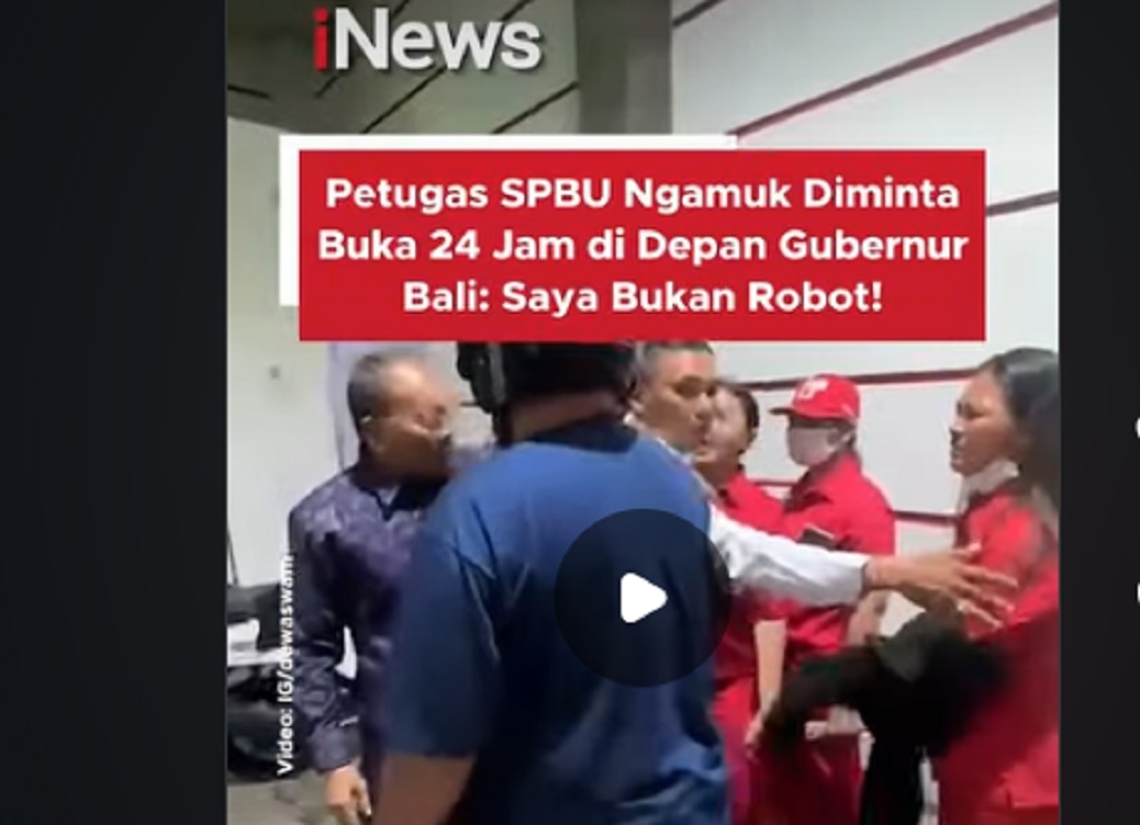 Viral Gubernur Bali Wayan Koster Adu Mulut dengan Petugas SPBU saat Sidak BBM