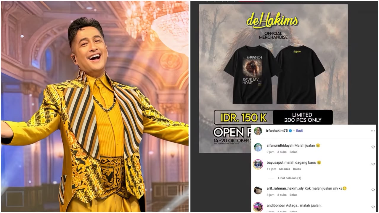 Kontroversi Irfan Hakim Jualan Kaos Karhutla, Ini Pembelaannya!